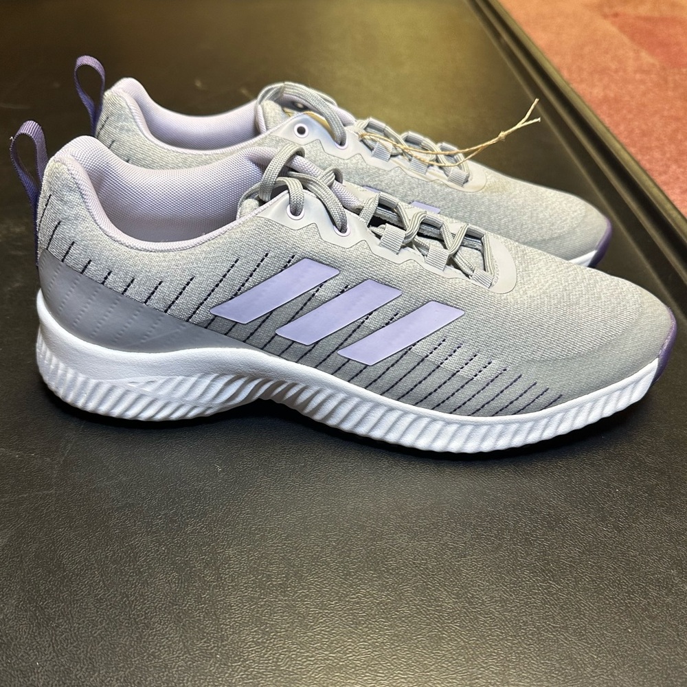Adidas Response Bounce 2 Womens Size 8.5 Gray Purple Golf Sneaker Shoes